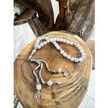 Gümüştel El Sanatları Sertifikalı Akuamarin Doğal Taş Faseta Kesim Tesbih Aaa Kalite