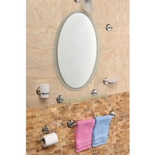 Altıntepe Çift Cam Yasemin Prinç Ayna Seti Paslanmaz