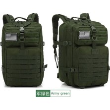 Ordu Yeşil 30X30X50 cm Spor Açık Dağcılık Seyahat Sırt Çantası Kamp Kamuflaj Çanta Taktik Sırt Çantası 45L 3 P Sırt Çantası Taktik Sırt Çantası (Yurt Dışından)