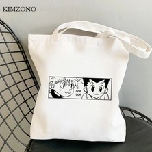 28609 Hunter x Hunter Alışveriş Çantası Tote Shopper Çanta Bolsa Çanta Kumaş Jüt Dokuma Tote Sacolas (Yurt Dışından)