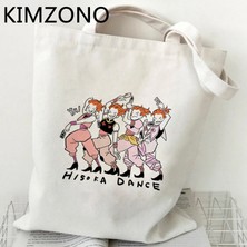 57824 Hunter x Hunter Hxh Killua Hisoka Alışveriş Çantası Shopper Tuval Yeniden Kullanılabilir Bakkal Jüt Çanta Çanta Reciclaje Bolsa Compra Jüt Özel (Yurt Dışından)