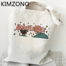 88476 Tv Show Heartstopper Alışveriş Çantası Eco Shopper Geri Dönüşüm Çantası Tote Çanta Bolsas Reutilizables Ecobag Boodschappentas Dokuma Kese Dokusu (Yurt Dışından)