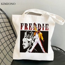 5034 Freddie Mercury Alışveriş Çantası Alışveriş Bolsa Bolso Jüt Çanta Kanvas Çanta Kumaş Ecobag Bolsas Reutilizables Tote Cabas (Yurt Dışından)