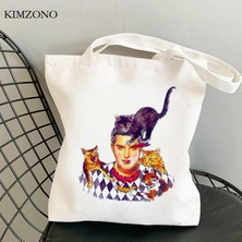 5034 Freddie Mercury Alışveriş Çantası Alışveriş Bolsa Bolso Jüt Çanta Kanvas Çanta Kumaş Ecobag Bolsas Reutilizables Tote Cabas (Yurt Dışından)