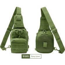 Ordu Yeşil W21 x D16 x H27CM Askeri Taktik Çanta Ordu Kamuflaj Sırt Çantası Erkekler Sling Çanta Molle Omuz Çantaları Multicam Tırmanma Seyahat Kamuflaj Çanta (Yurt Dışından)