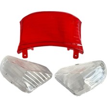 OEM Scooter Rapid 50 Arka Stop Camı ve Sinyal Camı 3 Lü Takım