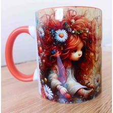 Mugs And Love Sevimli Çocuk Vintage Baskı Büyük Boy Kupa