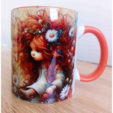 Mugs And Love Sevimli Çocuk Vintage Baskı Büyük Boy Kupa