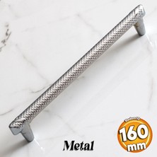 Badem10 Dekor 160 mm Krom Metal Kulp Mobilya Çekmece Mutfak Dolabı Dolap Kapak Kulpları Kulbu Kulbu 16 cm