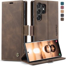 Mays Boutique Samsung Galaxy S23 Ultra Kılıf Için Flip Case Kart Yuvası Kickstand Flip Folio (Yurt Dışından)