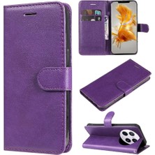 Mays Boutique Kart Yuvası Cüzdan ile Huawei Mate 50 Pro Klasik Düz Renk Için Flip Case (Yurt Dışından)