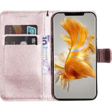 Mays Boutique Kart Yuvası Cüzdan ile Huawei Mate 50 Pro Klasik Düz Renk Için Flip Case (Yurt Dışından)