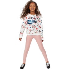 Babies Design Store Çiçek Baskılı Kız Çocuk Sweatshirt