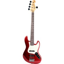 SX SJB62 /5/MRD 5 Telli Bas Gitar (Metallic Red)