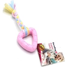 EuroDog Puppy Üçgen Diş Kaşıma Köpek Oyuncağı Pembe 19 Cm