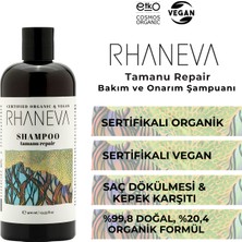 Rhaneva Bakım ve Onarım Şampuanı, Organik ve Vegan Sertifikalı, 400 ml