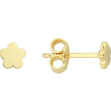goldkupe 14 Ayar Altın Minik Çiçek Küpe 0,58 gr