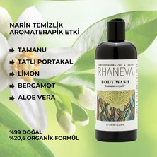 Rhaneva Tamanu Serisi Aromaterapik Duş Jeli, Organik ve Vegan Sertifikalı, 400 ml