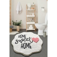 Chilai Home Home Sweet Home Beyaz Çap 90X90 cm Akrilik