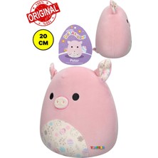 Toyfest Squishmallows Paskalya Baskılı Göbekli Domuz Peter Yumuşak Pürüzsüz Peluş Oyuncak - 20 cm