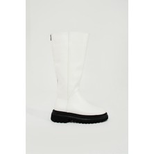 Seniorah Alpha Beyaz Cilt Kadın Çizme