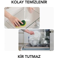 Rosyvien Mor Simli Boya Cam Kesme Tahtası, Silikon Ayaklı, Sunum Kesim Doğrama Tablası, Temperli ve Rodajlı