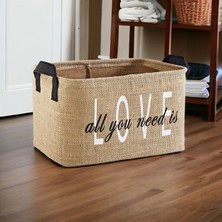 Prendi Home Jüt Dolap Içi Düzenleyici Katlanır Saklama Sepeti Organizer 30X22X18 cm