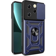 Tecno Spark 20 Pro Kılıf Manyetik Standlı Kamera Korumalı Yüzüklü Zırh Tank Kılıf Koruyucu Kapak