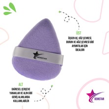 Demstar Professional Makeup Puff Makyaj Süngeri Puff Lila