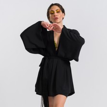 Hoelo Siyah Kimono