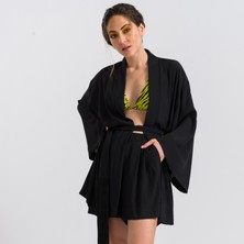 Hoelo Siyah Kimono