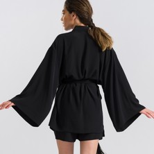 Hoelo Siyah Kimono