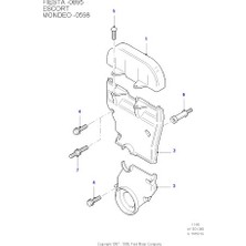 İTHAL Ford Escort Eksantrik Kayış Triger Kapağı Orta 938M6C069BD