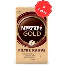 Nescafe Gold Öğütülmüş Filtre Kahve 500g x 8 Adet