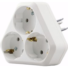 Makel Topraklı Priz Sıva Altı Üçlü