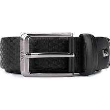 Tamer Tanca Erkek Deri Siyah Baskı Kemer 171 08877 Erk Kmr SK19/20 Sıyah Bsk Yln