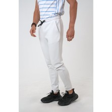 Back And Bond Açık Gri Regular Fit Pamuklu Beli Bağlamalı Jogger Pantolon