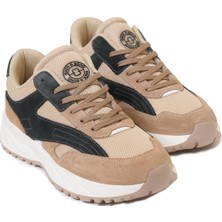 Back And Bond Termo Taban Bej Siyah Sneaker Ayakkabı