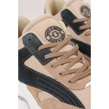 Back And Bond Termo Taban Bej Siyah Sneaker Ayakkabı