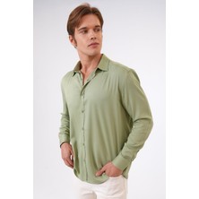 Back And Bond Adaçayı Loose Fit Gömlek