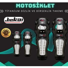 Jiekai Motorcu Dizlik Dirseklik Titanyum Korumalı Jiekai