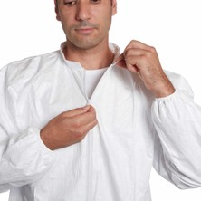 Dupont  ™ Tyvek® 500 Labcoat PL309 2 Cepli Fermuarlı Laboratuvar Önlüğü