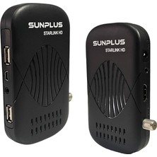 Sunplus Starlink Turbo Hd 2024 Çanaklı-Çanaksız Wi-Fi Dahil Full Hd Sınırsız Sinema Paketli Uydu Alıcısı