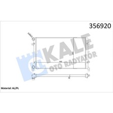 Kale Su Radyatörü Audı A3-Seat Altea-Leon-Toledo Iıı-Skoda Octavıa-Yetı-Vw Caddy Iıı-Eos-Golf V-Vı-Jetta