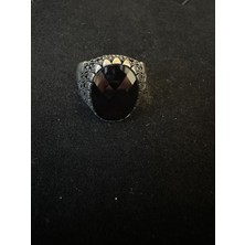 Luna Gümüş Kırmızı Taşlı Gümüş Yüzük