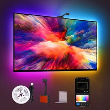 EH Tv LED Arka Plan Aydınlatması, Dreamview T1 Wifi Tv Arka Plan Aydınlatması, 55-65 Inç Tv ve Pc Için Kameralı, Rgbıc LED Şerit Alexa ve Google Assistant ile Uyumlu (Yurt Dışından)