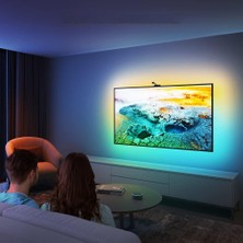 EH Tv LED Arka Plan Aydınlatması, Dreamview T1 Wifi Tv Arka Plan Aydınlatması, 55-65 Inç Tv ve Pc Için Kameralı, Rgbıc LED Şerit Alexa ve Google Assistant ile Uyumlu (Yurt Dışından)