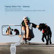 Xcore Akıllı Telefon Görüntü Sabitleyici Gimbal L7C Pro Plus + Manyetik Aı Takip Modülü