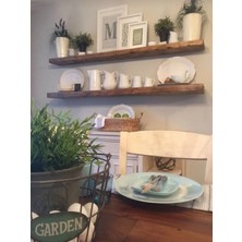 Yggdrasil Home Decor Dekoratif Ahşap  2’li  Takım 95x15x4 cm (Gizli Aparatlı Raf)
