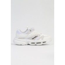 Benetton® Ithal Beyaz Çocuk Bağcık Mekanizmalı Spor Ayakkabı BNI-10253